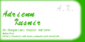 adrienn kusnir business card